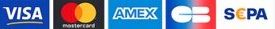 Moyens de paiement acceptés : Visa, Mastercard, American Express, SEPA
