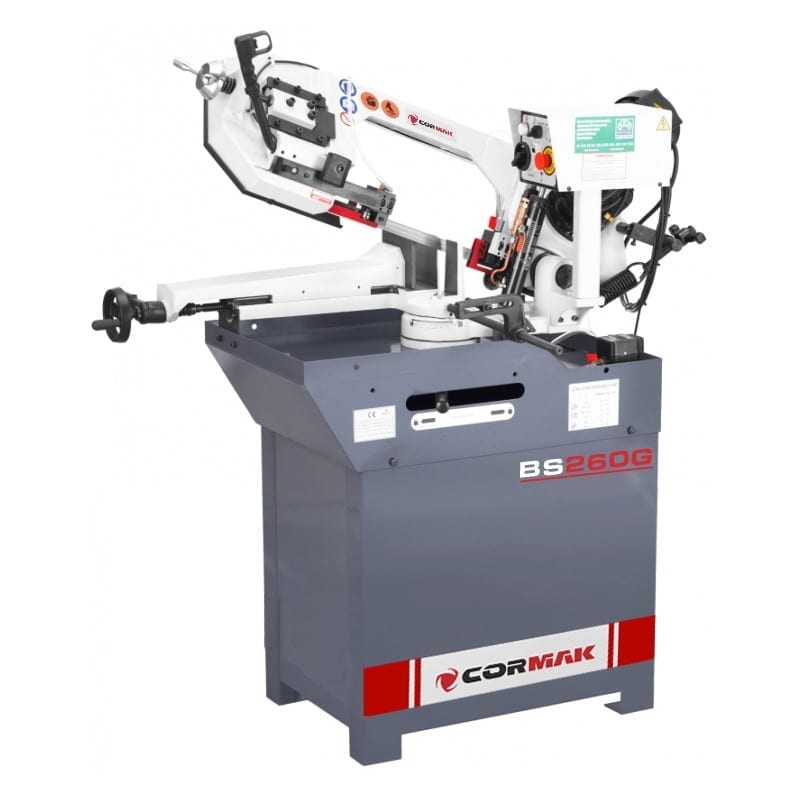 Scie à ruban métal Cormak BS260G 400v Triphasé
