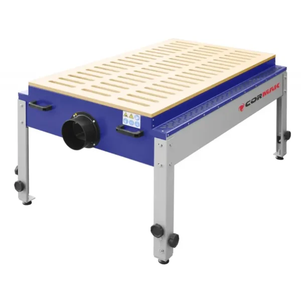 CORMAK - DT1500 Table aspirante avec réglage en hauteur 750 à 1200 mm 230V 1500 m³/h