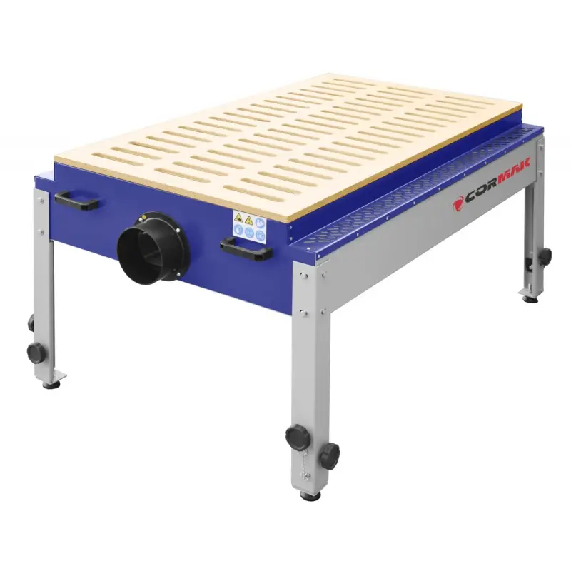 CORMAK - DT1500 Table aspirante avec réglage en hauteur 750 à 1200 mm 230V 1500 m³/h