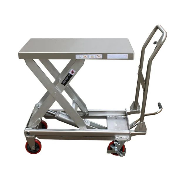 Table élévatrice inox 450kg mobile
