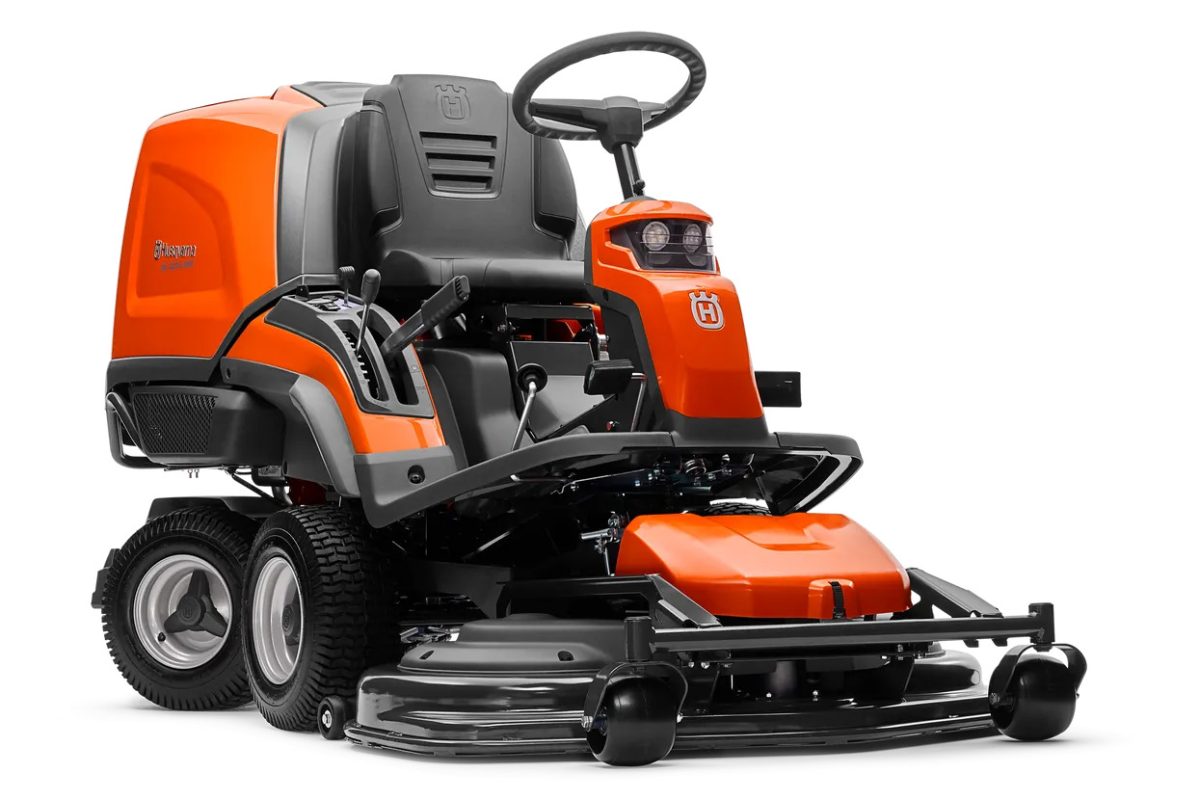 Tondeuse autoportée Husqvarna RC 320Ts AWD - Sac de ramassage 300L - Sans plateau