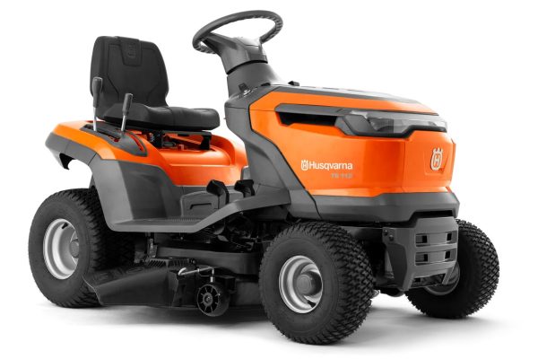 Tracteur de pelouse Husqvarna TS 112 avec éjection latérale et transmission hydrostatique 95cm de coupe