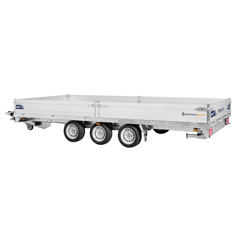 Remorque plateau 506 x 204 cm - PTAC 3500 kg - Saris