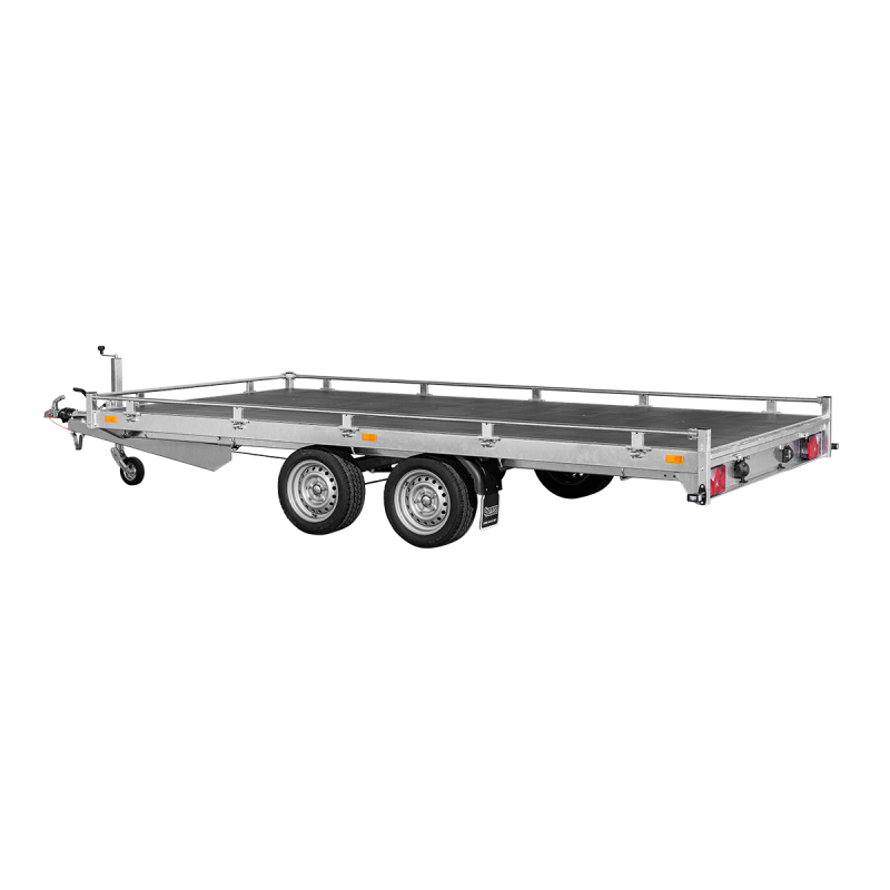 Remorque Transporter plateau basculant 406 x 204 cm - PTAC 2700 kg - Saris