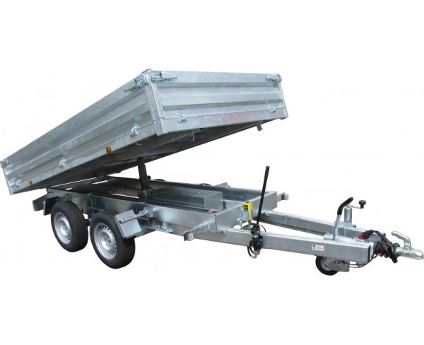 Remorque benne relevage électrique - PTAC 2500Kg (322x170 cm) Double - LIDER 39610PE